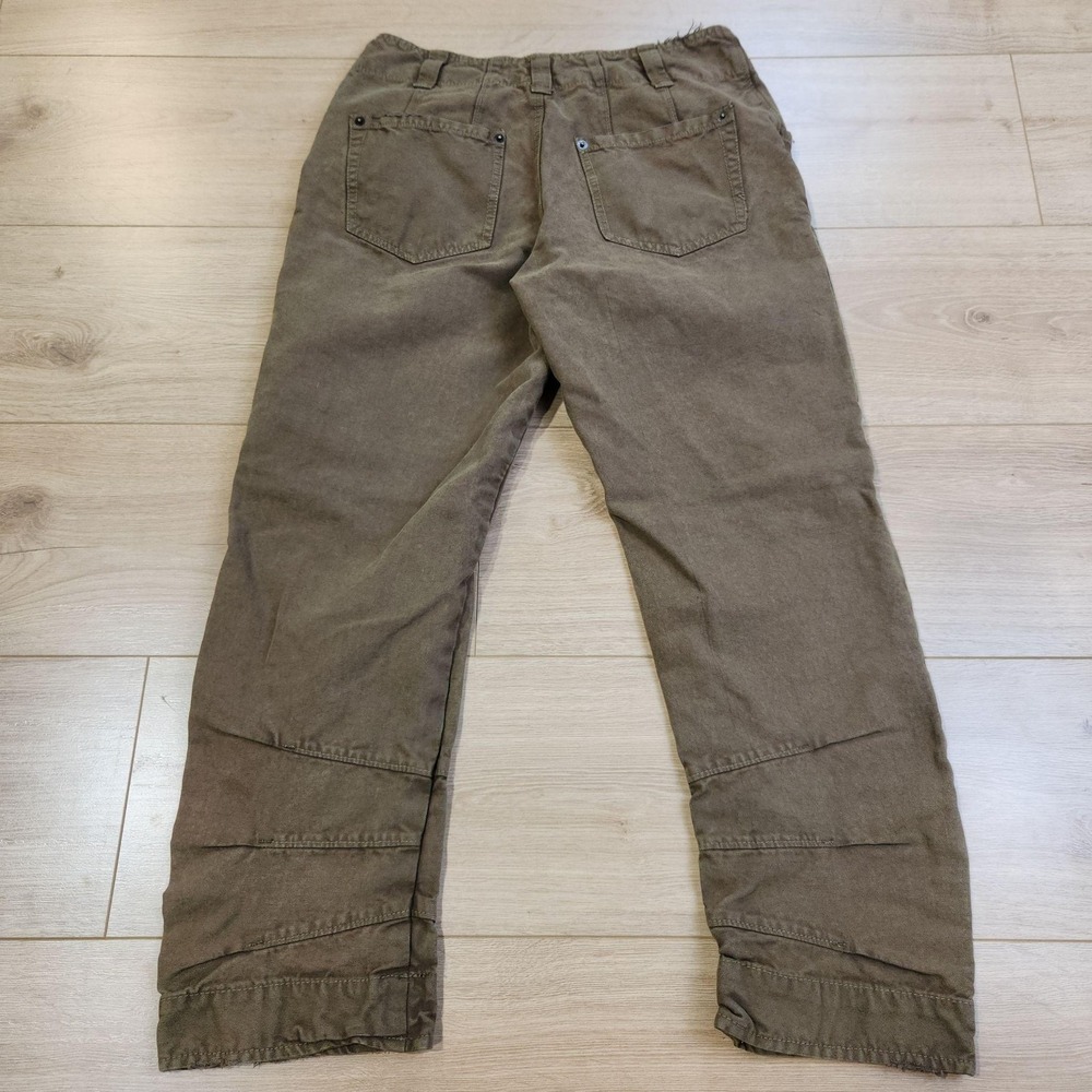 We The Free Supersonic Pants Womens 0 Brown Cargo Twill Relaxed Utility Pockets - Picture 2 of 9